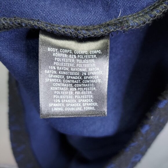 Moulinette Soeurs Larkin Dress 4 Sleeveless Black Lace Navy Sequin Anthropologie - Picture 10 of 15